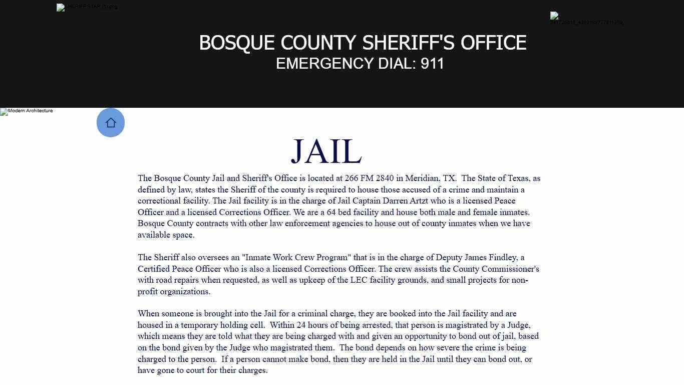 Jail | bosquecountysheriff